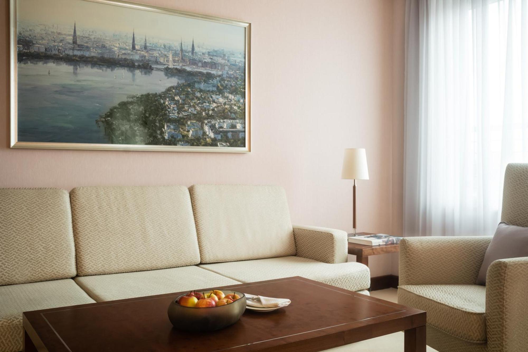Grand Elysee Hamburg Ngoại thất bức ảnh A 3D rendering of a living room